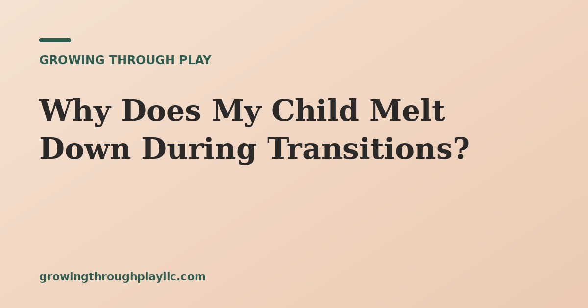 Why Does My Child Melt Down During Transitions?